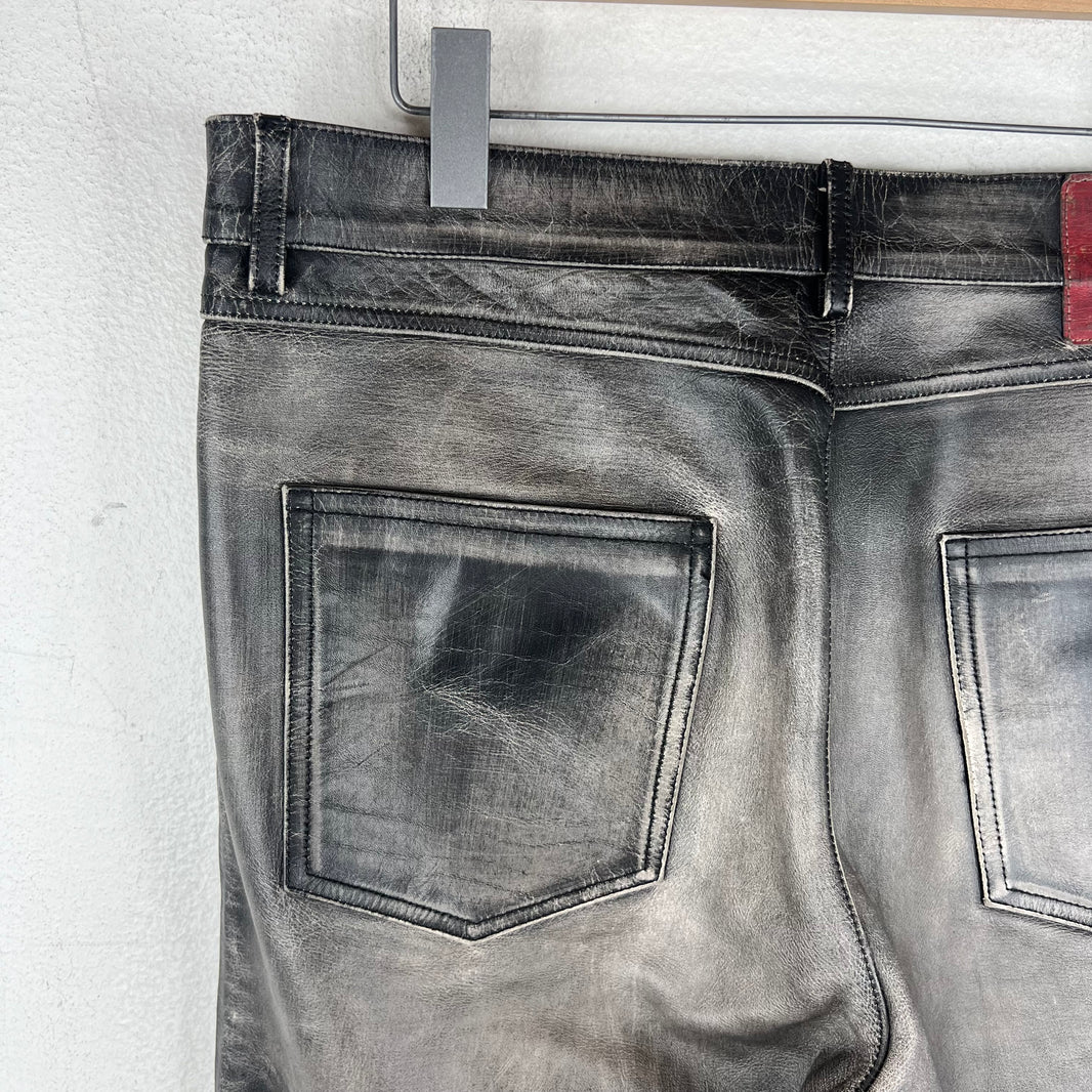 424 Five Pocket Leather Jeans