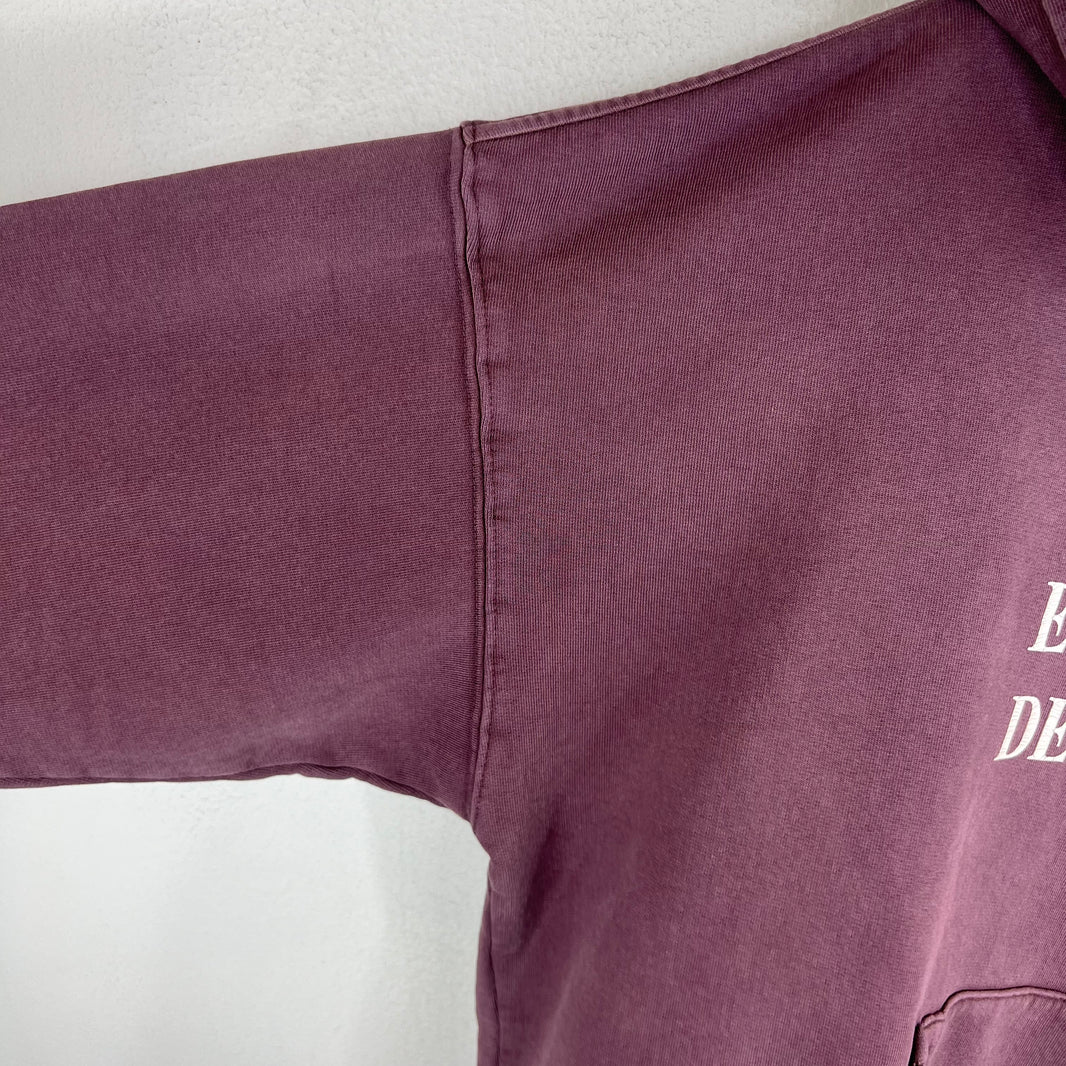 ERD Wine Distressed Logo Hoodie