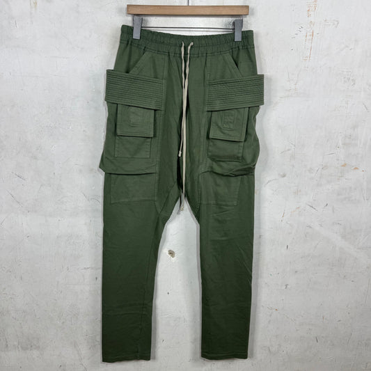 Rick Owens DRKSHDW Olive Creatch Sweatpants