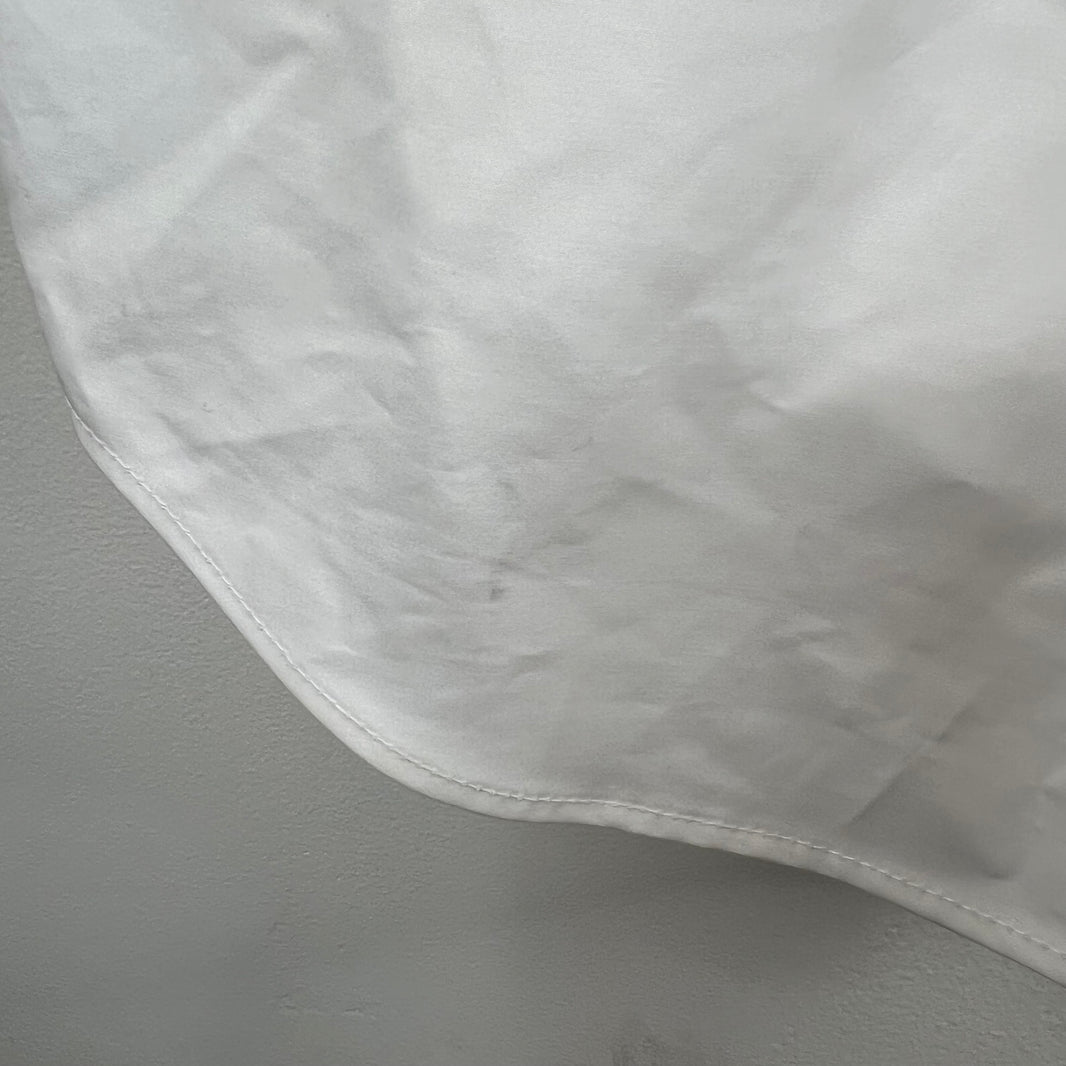 Balenciaga White Cocoon Snap Button LS Shirt