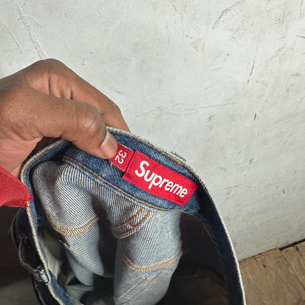 Supreme Baggy Blue Jeans