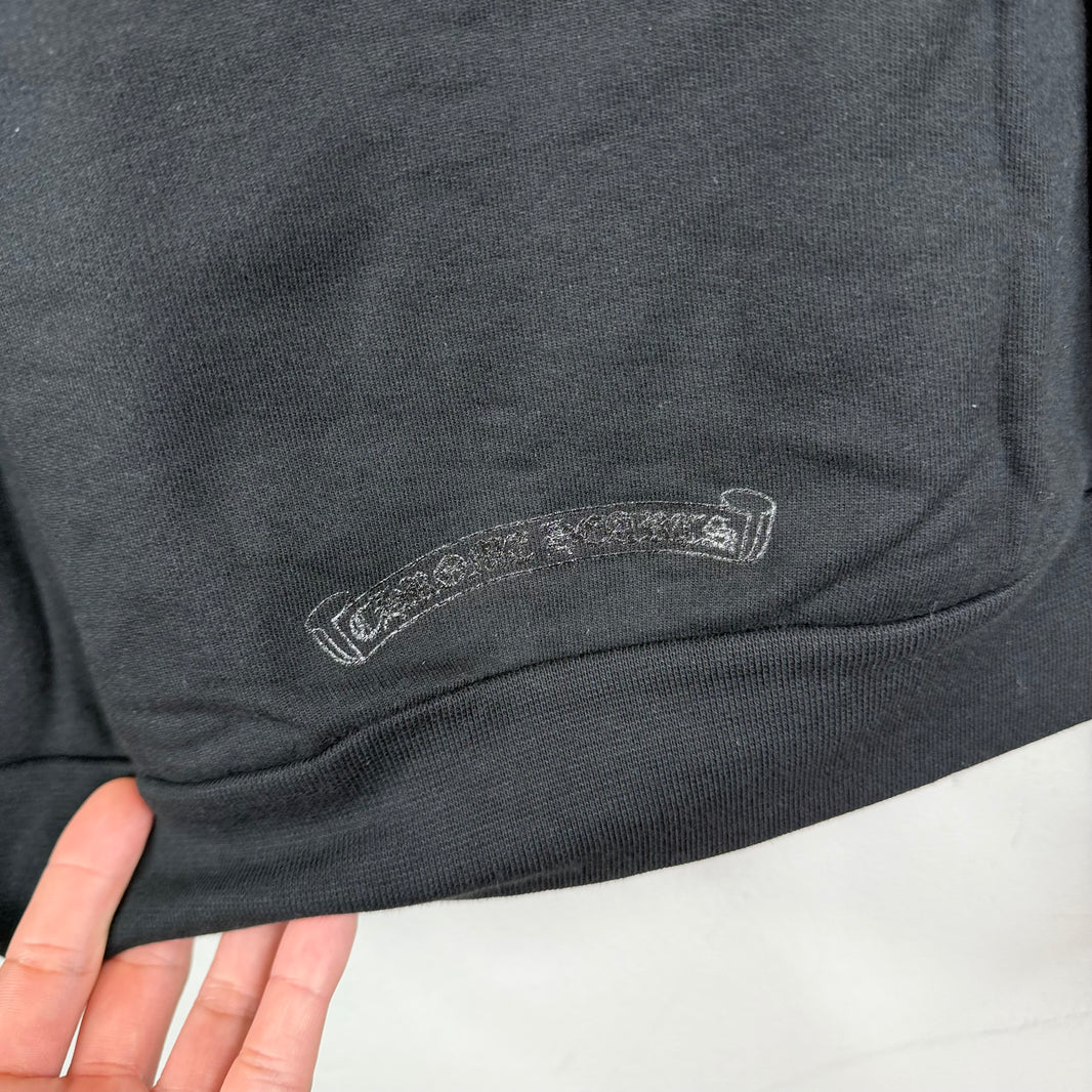 Chrome Hearts Black Tonal Horseshoe Hoodie