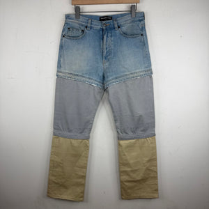 Balenciaga 3 Way Blue Khaki Convertible Pants