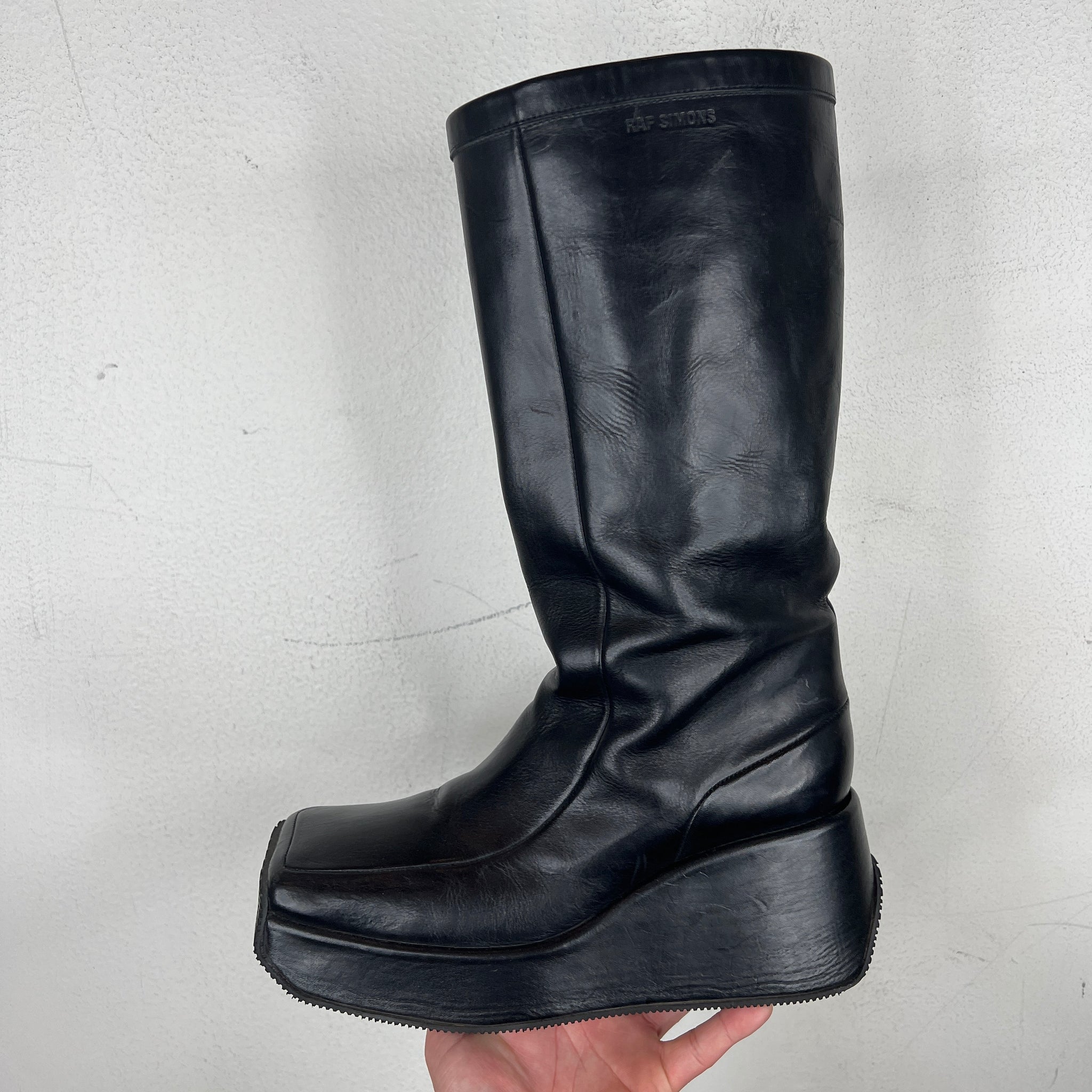 Raf Simons Square Riding Boots