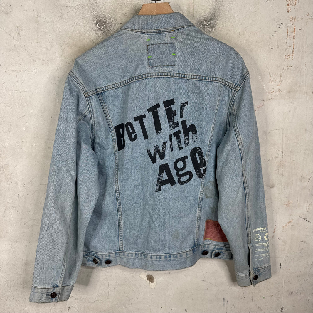 Better With Age Levis Printed Trucker Jacket