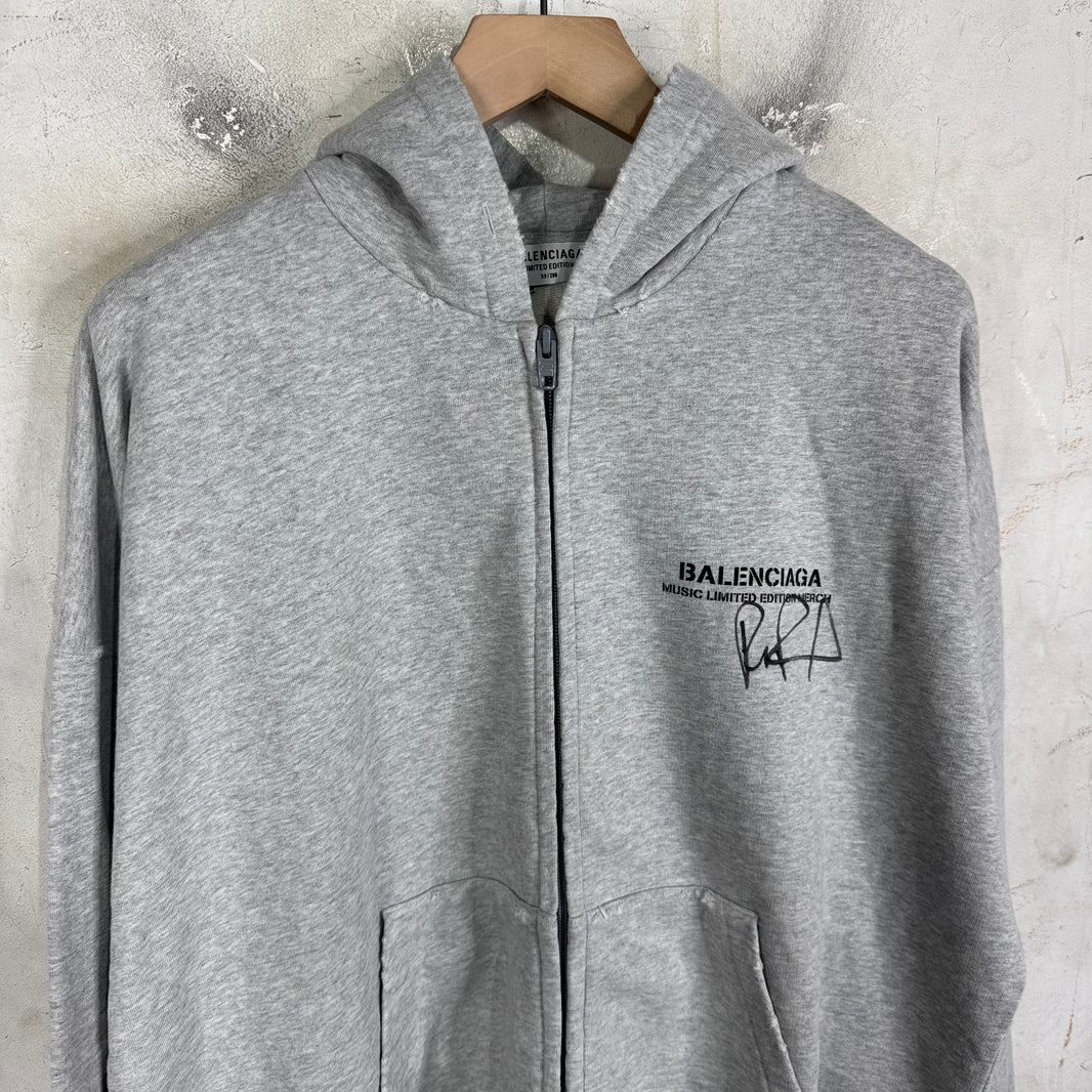 Balenciaga Rupaul Logo Zip Hoodie