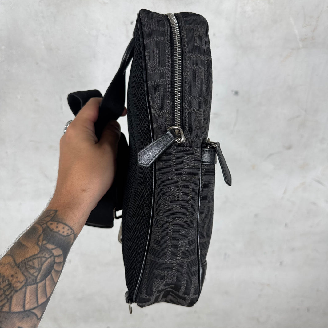 Fendi Canvas Zucca Sling Bag
