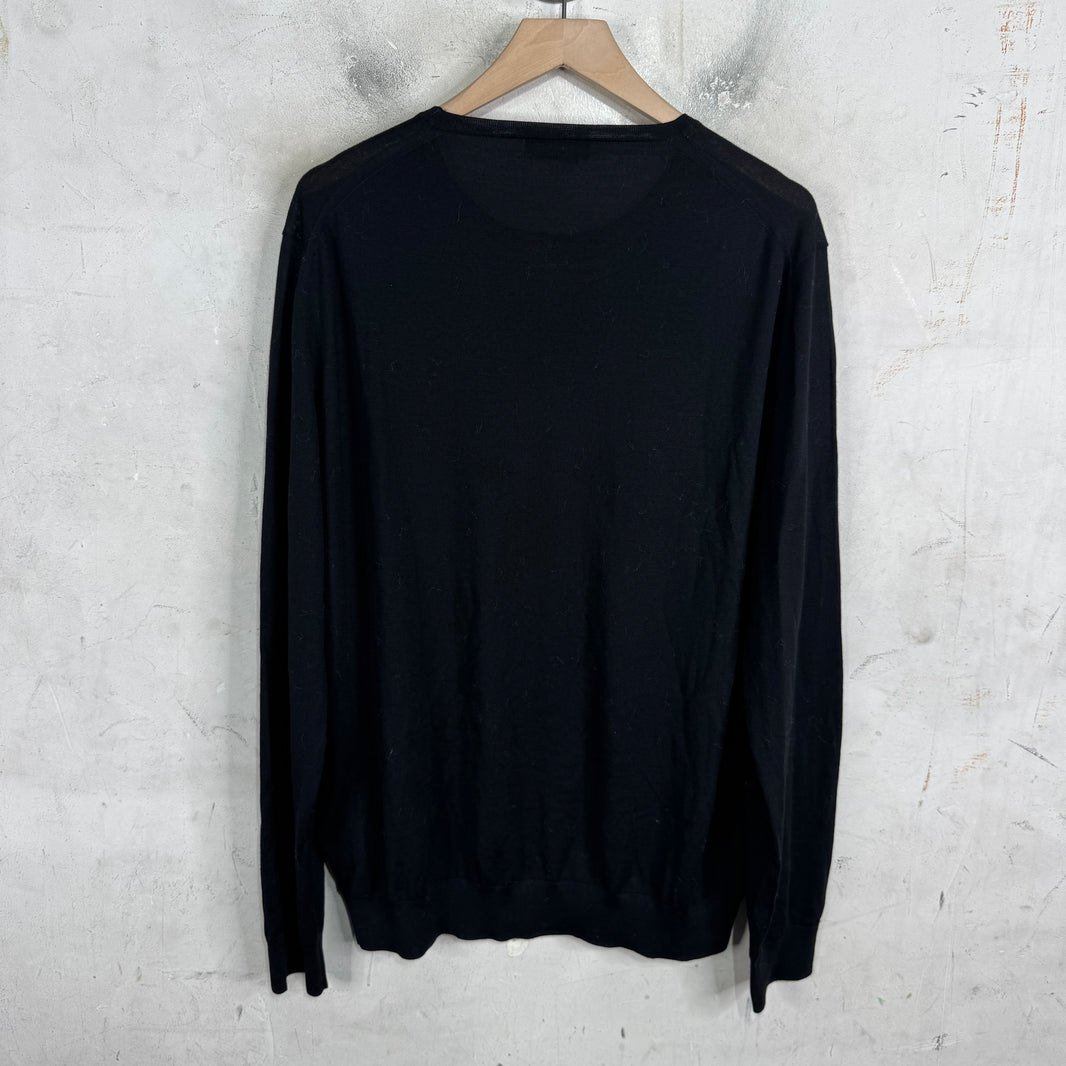 Prada Thin Logo Wool Sweater