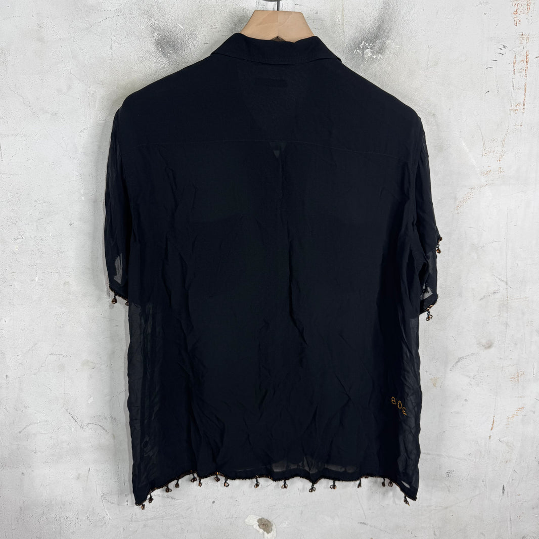 Bode Silk Tastle Sequined Shirt