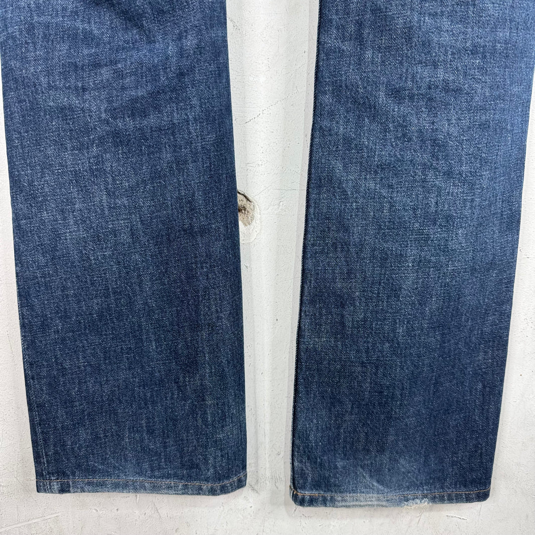 Helmut Lang 98' Medium Wash Straight Slim Jeans