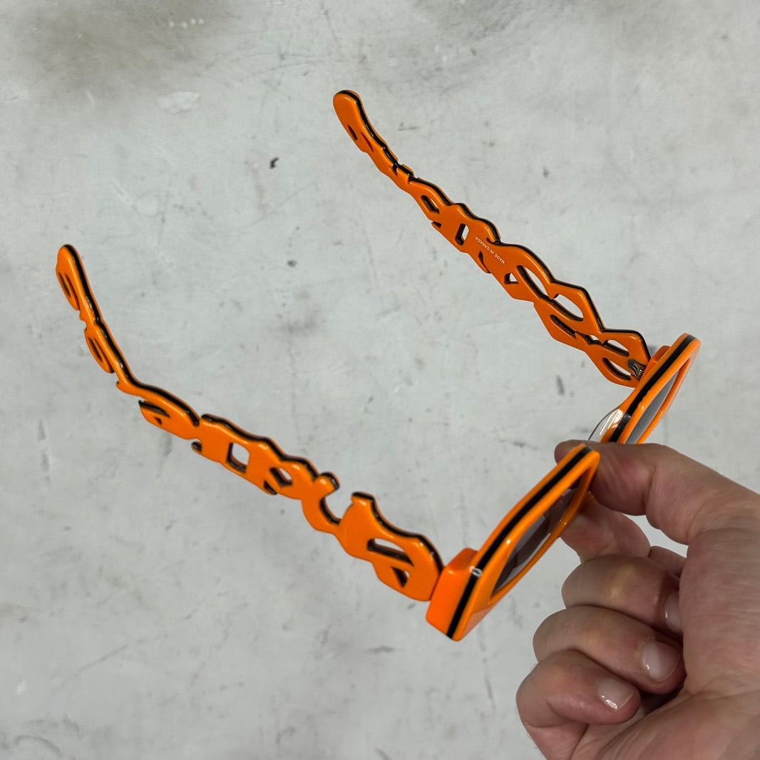 Endless Denim Orange Logo Sunglasses
