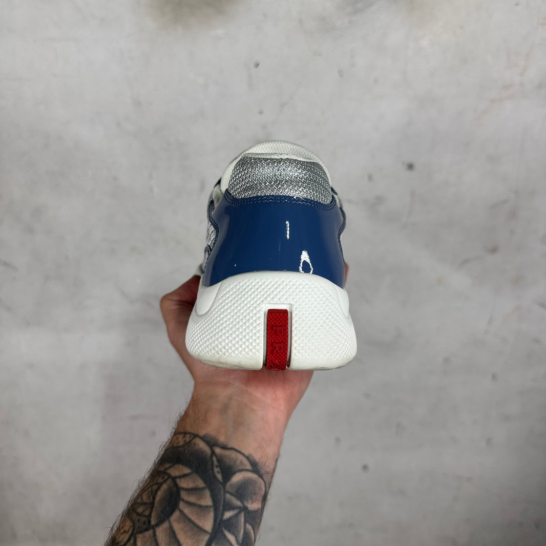 Prada Slate Blue Patent America Cups