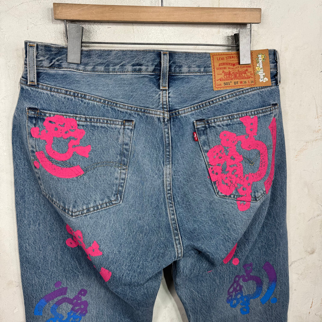 Levi's x Denim Tears x Bstroy Blue Jeans