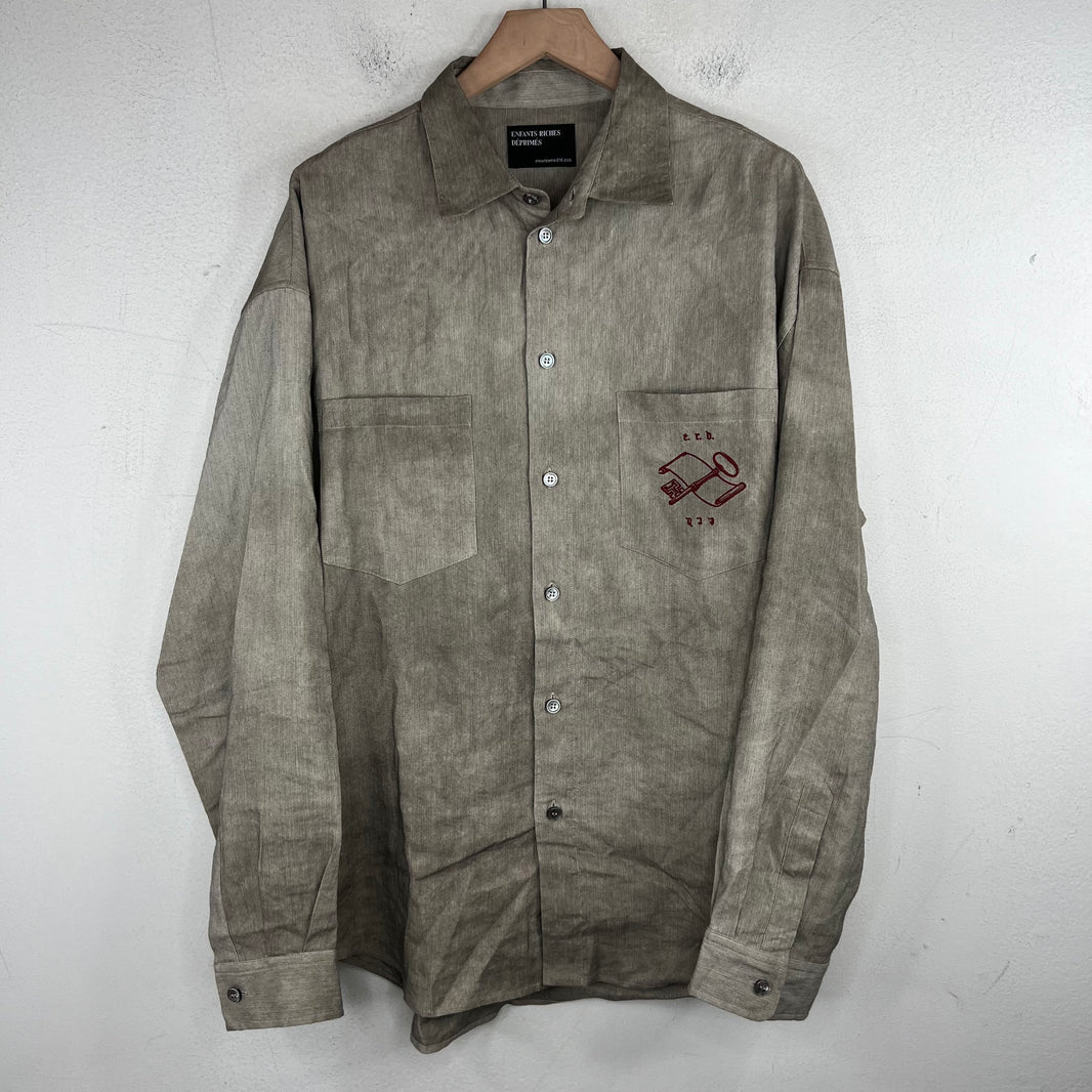 ERD Artist Embroidered L/S Button Up Shirt