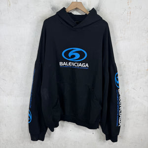 Balenciaga Black Surfer Logo Hoodie