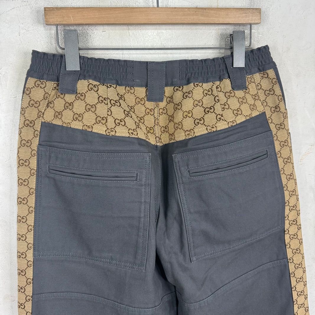 Gucci Reconstructed Canvas Monogram Pants