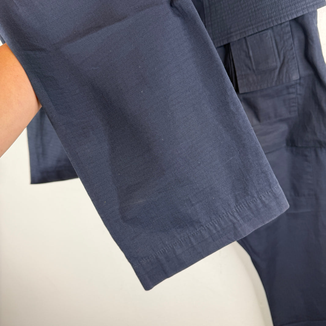 DRKSHDW Navy Ripstop Creatch Cargo Pants