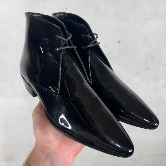 Saint Laurent Patent Ankle Boots