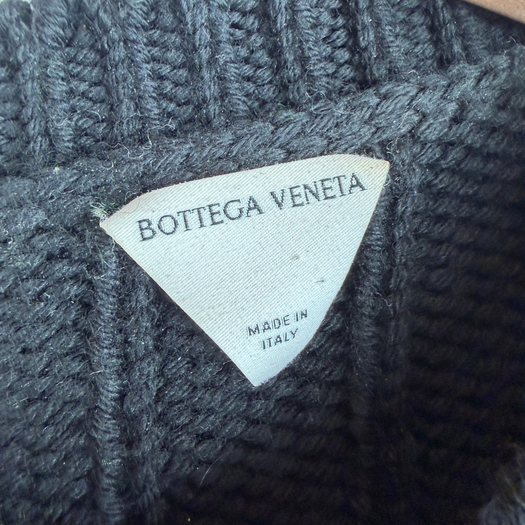 Bottega Veneta Wool Soundwave Split Knit Crewneck