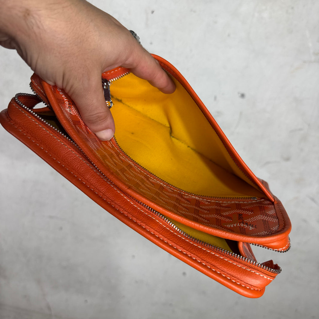 Goyard Orange Small Jouvence Bag