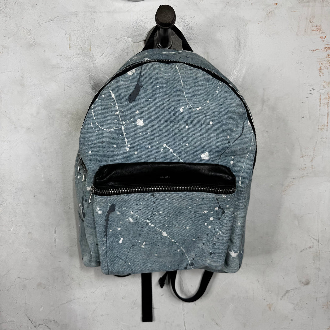 Amiri Painted Denim Backpack