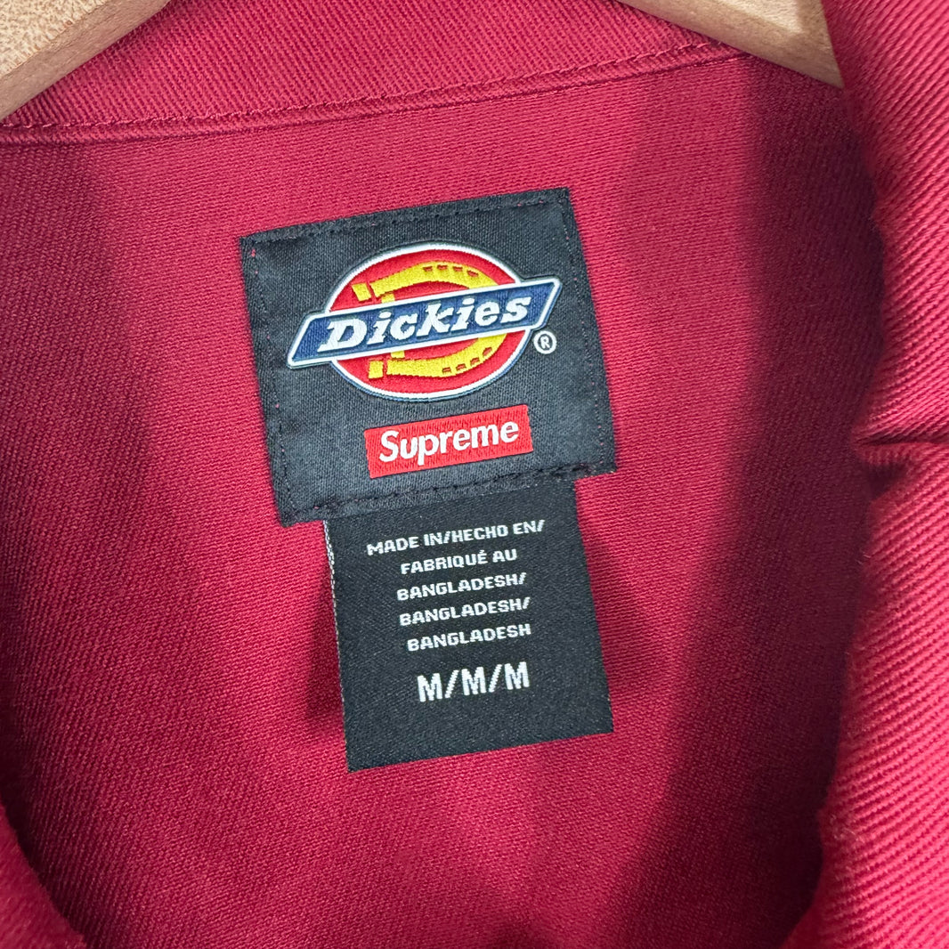 Supreme Dickies Red Striped Jacket