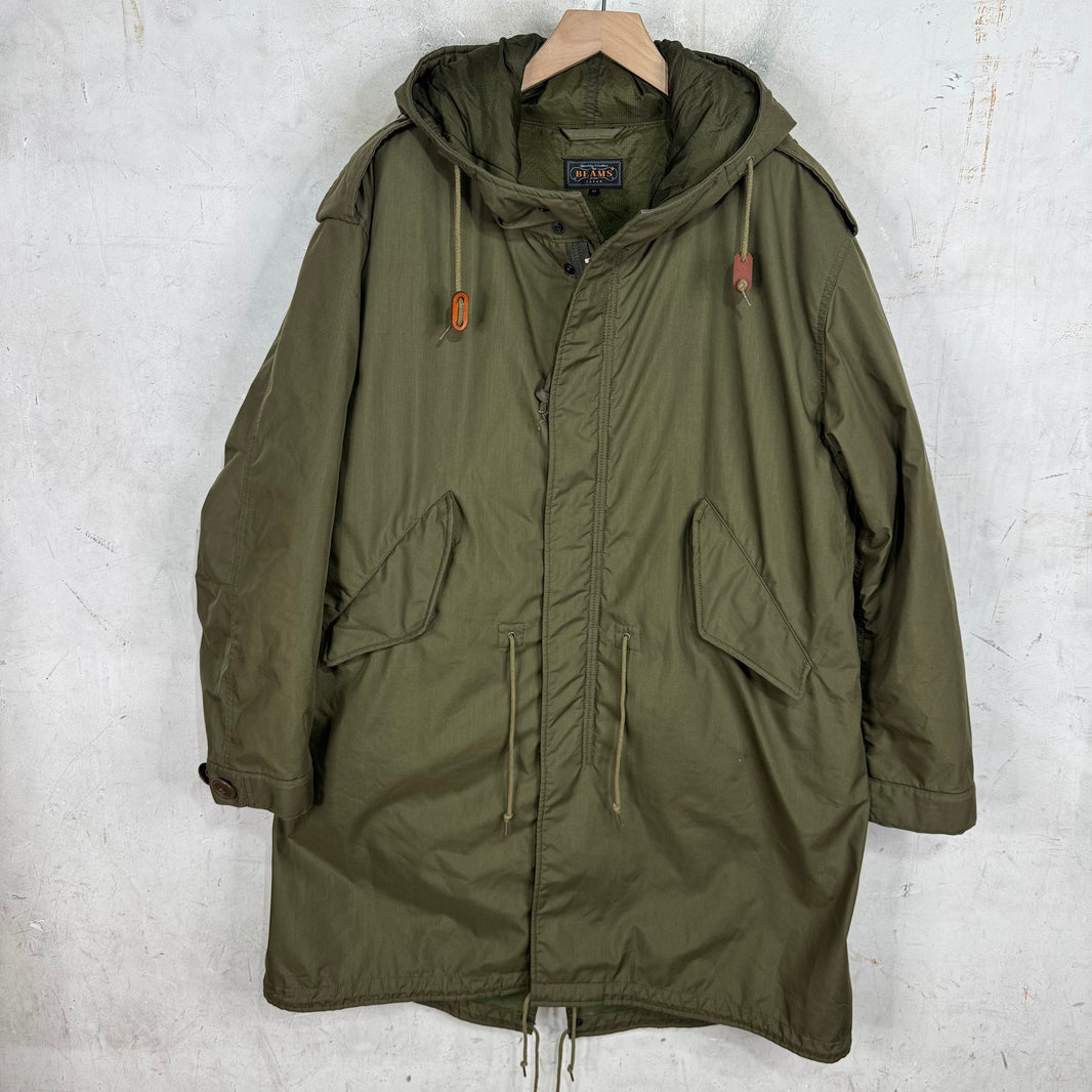 Beams Layered Olive Parka Jacket