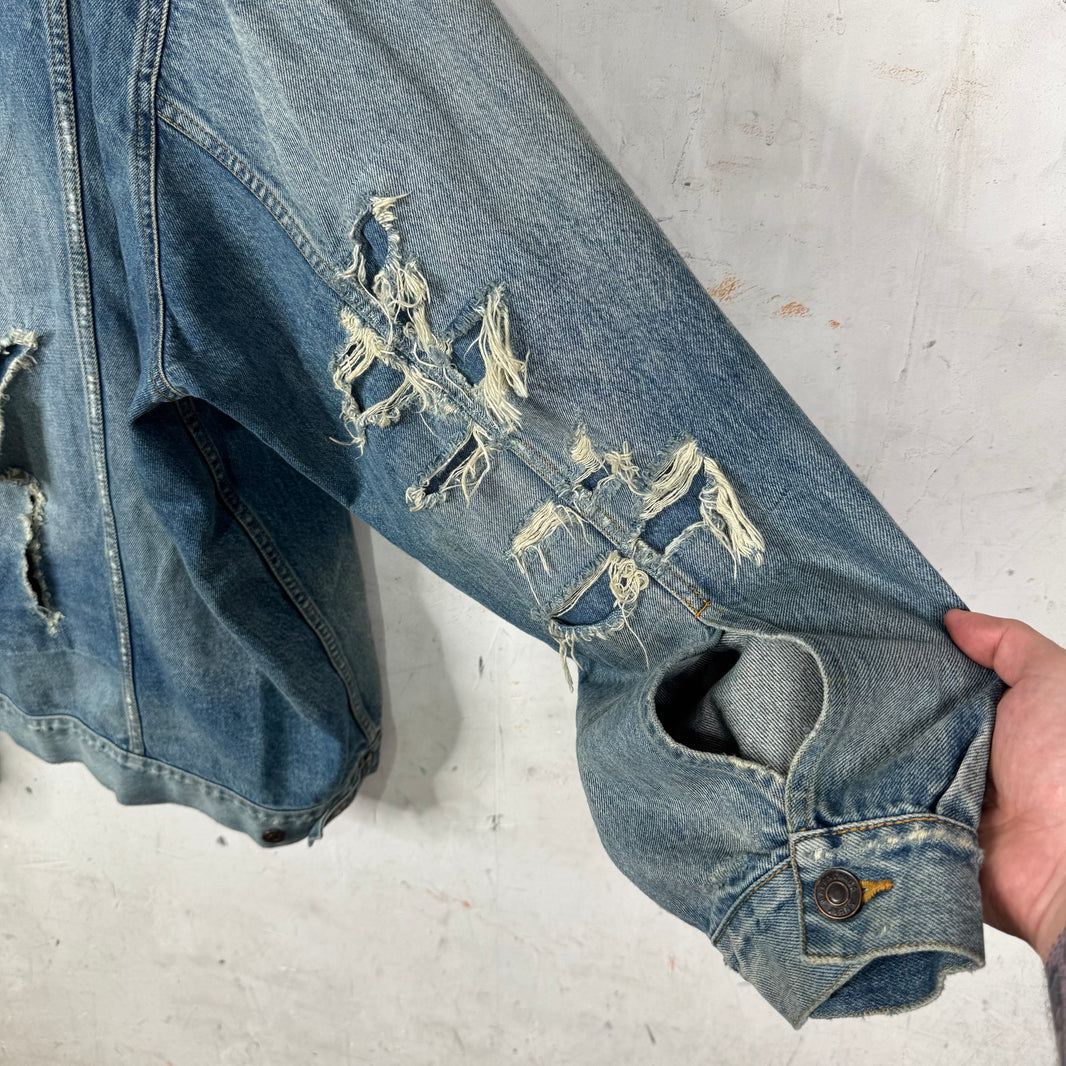 Balenciaga Distressed Skater Denim Jacket