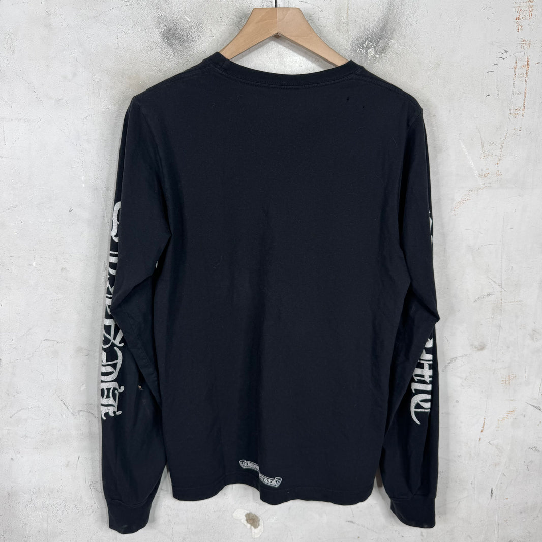 Chrome Hearts Script Logo Black L/S T-Shirt
