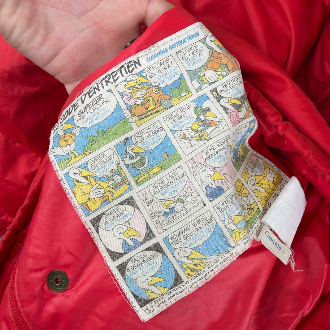 Moncler Red Convertible Puffer Jacket