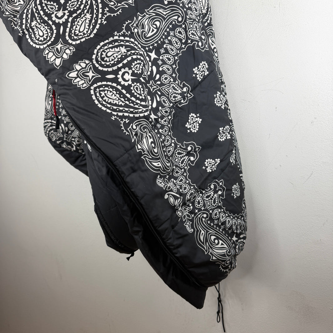 Supreme TNF Black Paisley Sleeping Bag