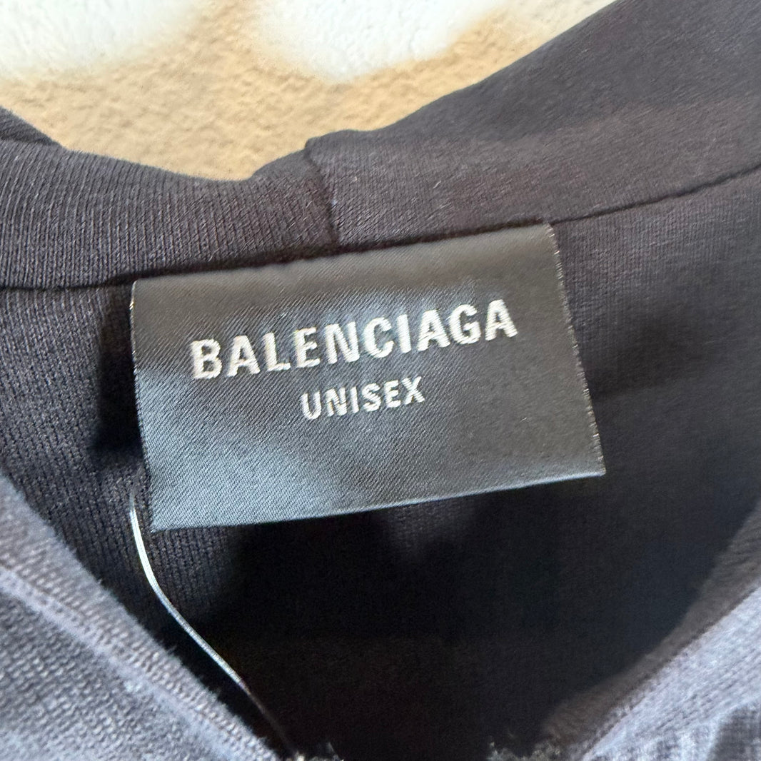 Balenciaga Sample Knotted Beverly Hills Zip-Up Hoodie