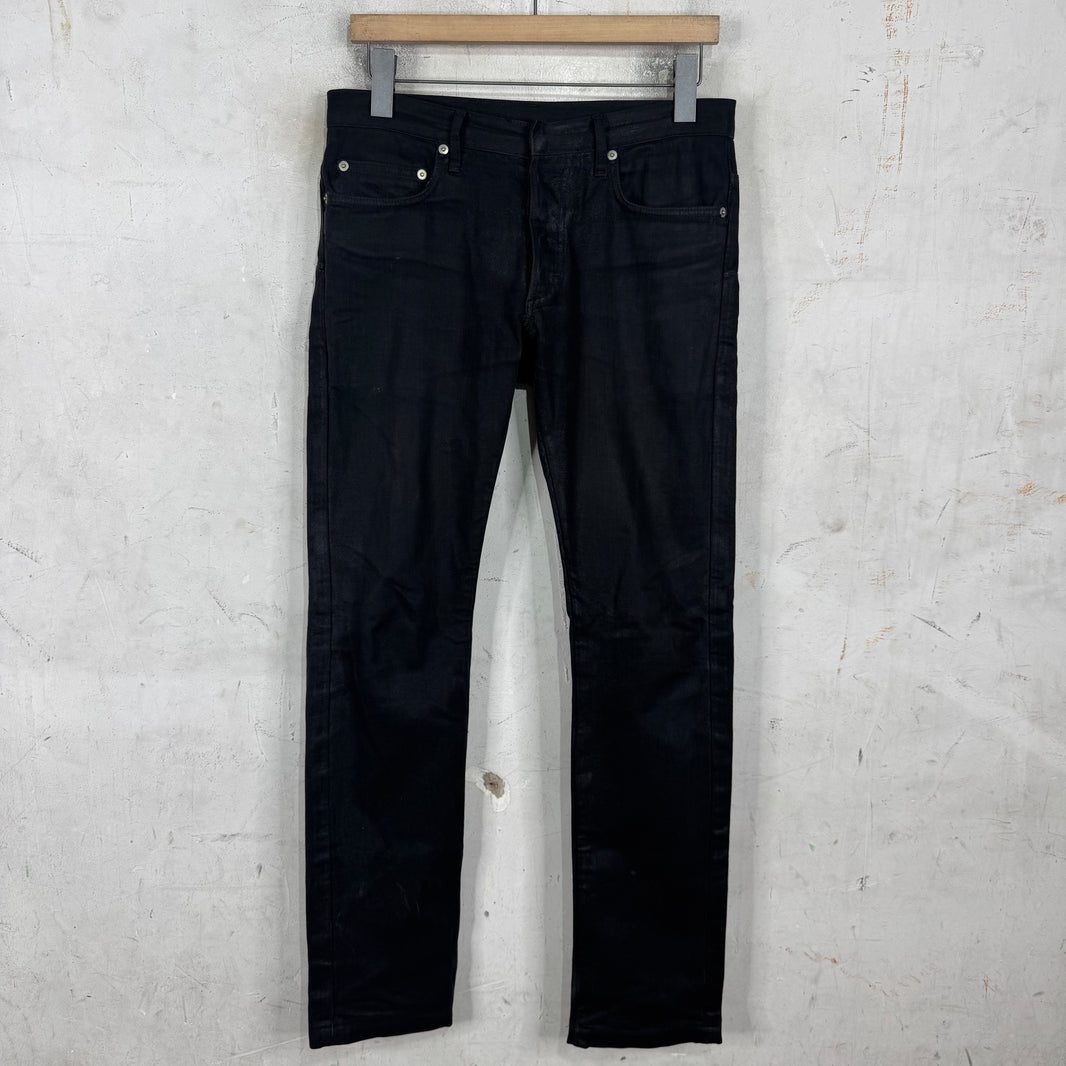 Dior Waxed Black Jeans