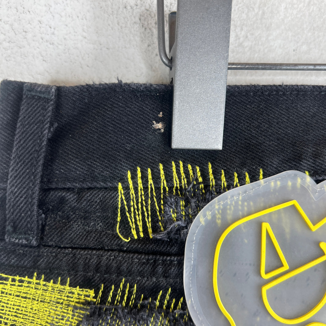 Endless Denim Black/Yellow Jeans