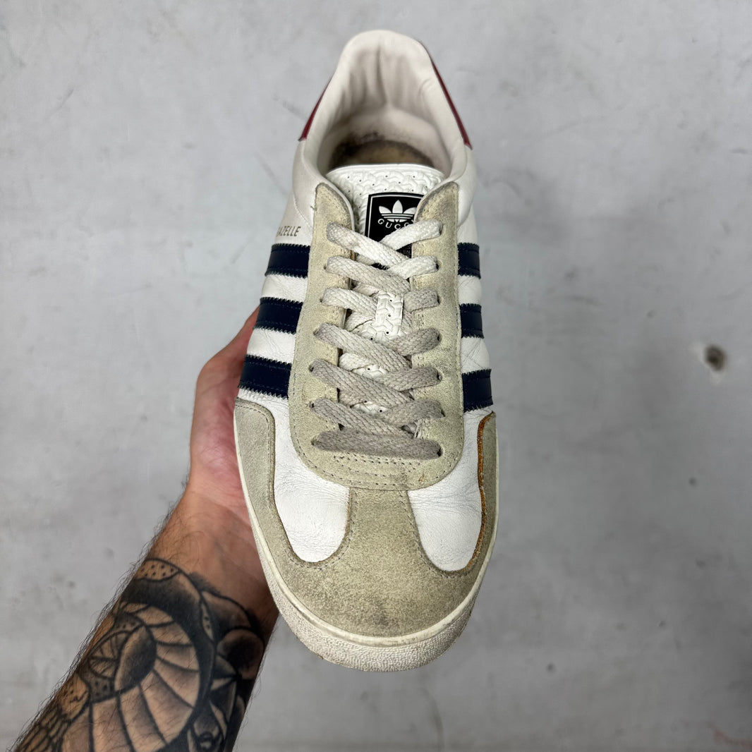 Gucci x Adidas White Gazelles