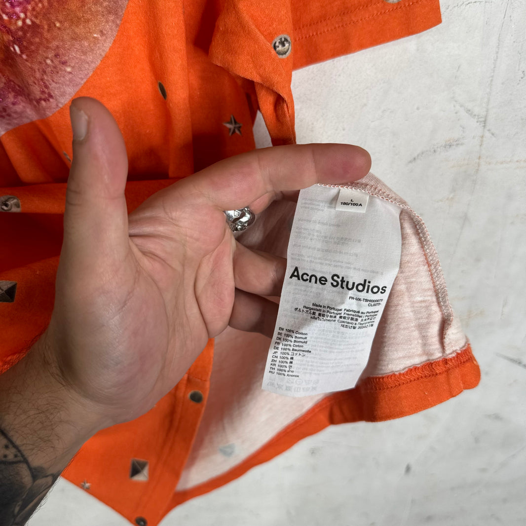 Acne Studios Orange Eye Riveted T-Shirt