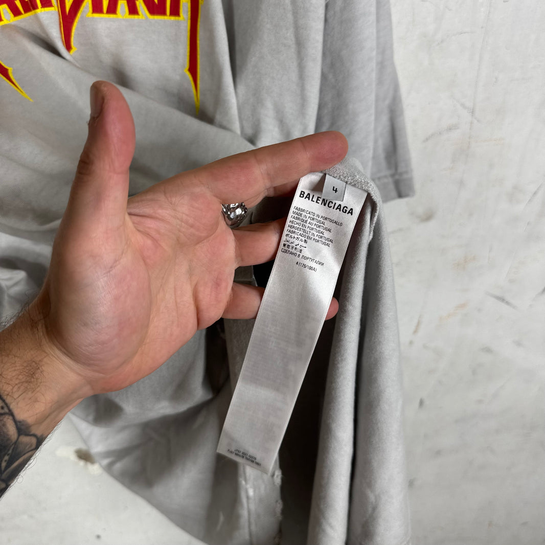 Balenciaga Distressed Painter Metal T-Shirt