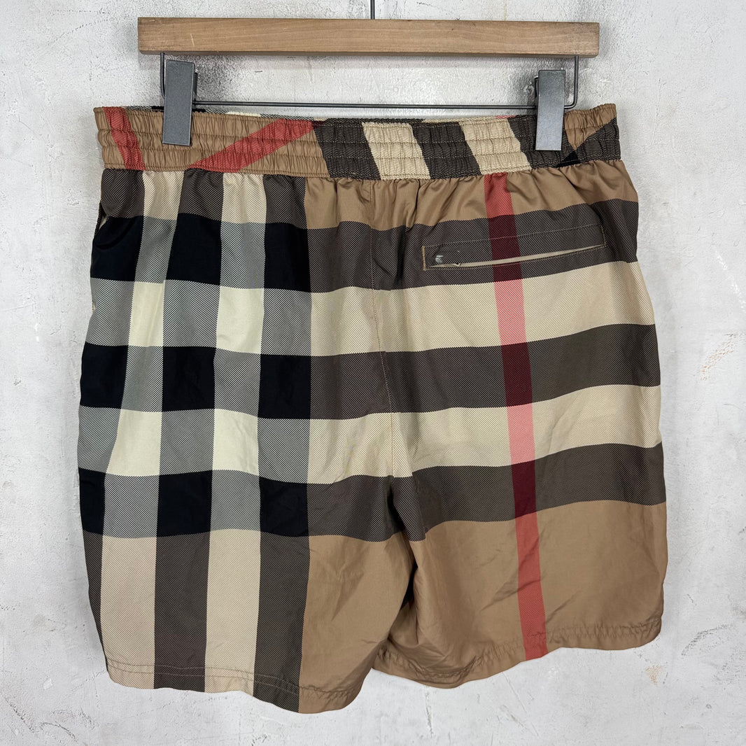 Burberry Plaid Swim Trunks