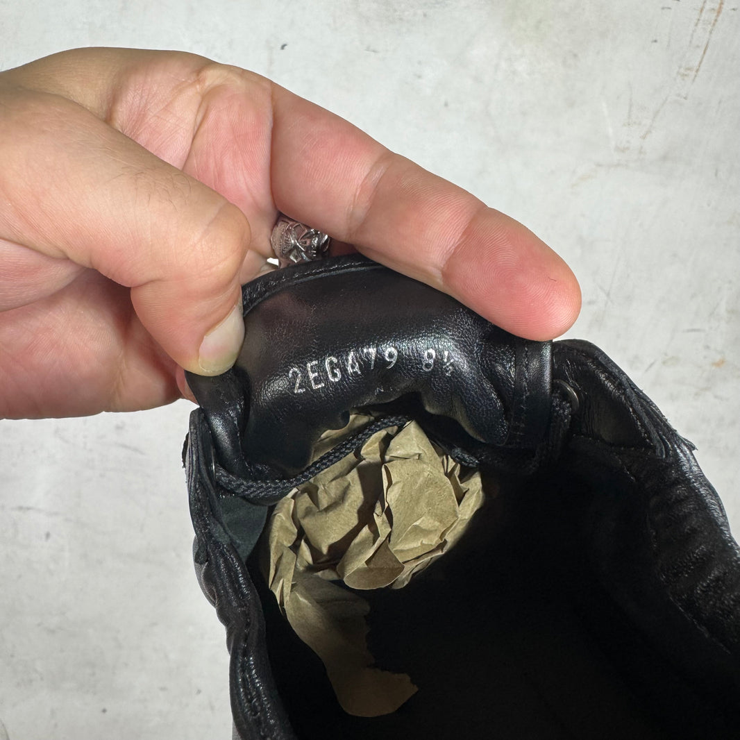 Prada Leather Collapse Sneakers