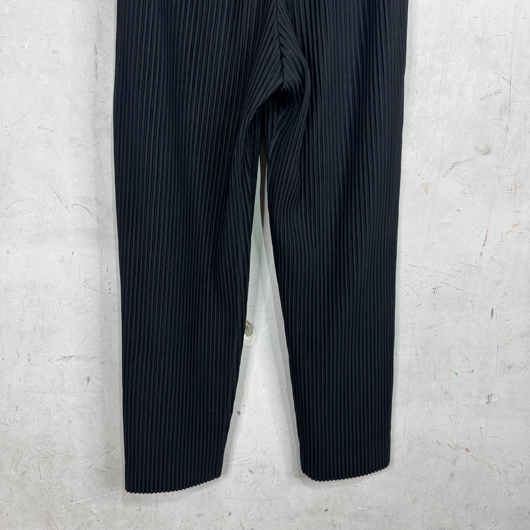 Issey Miyake Black Homme Plisse Trousers