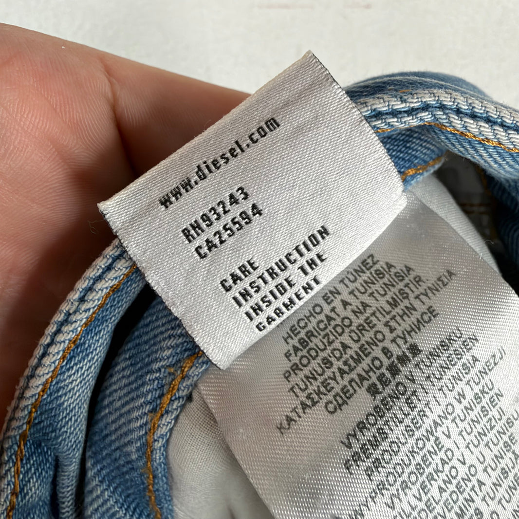 Diesel Baggy Blue Distressed Jeans