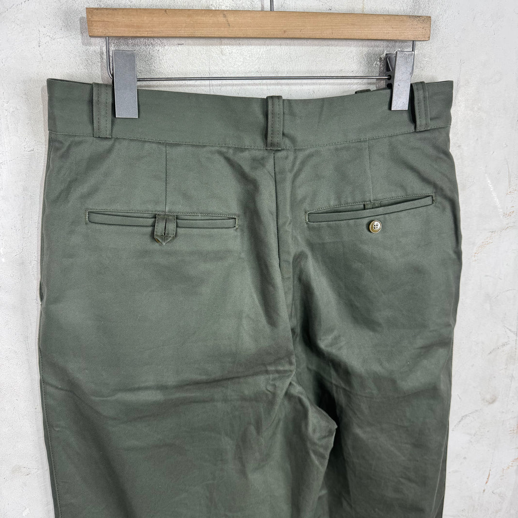 Acne Studios Olive Canvas Work Pants