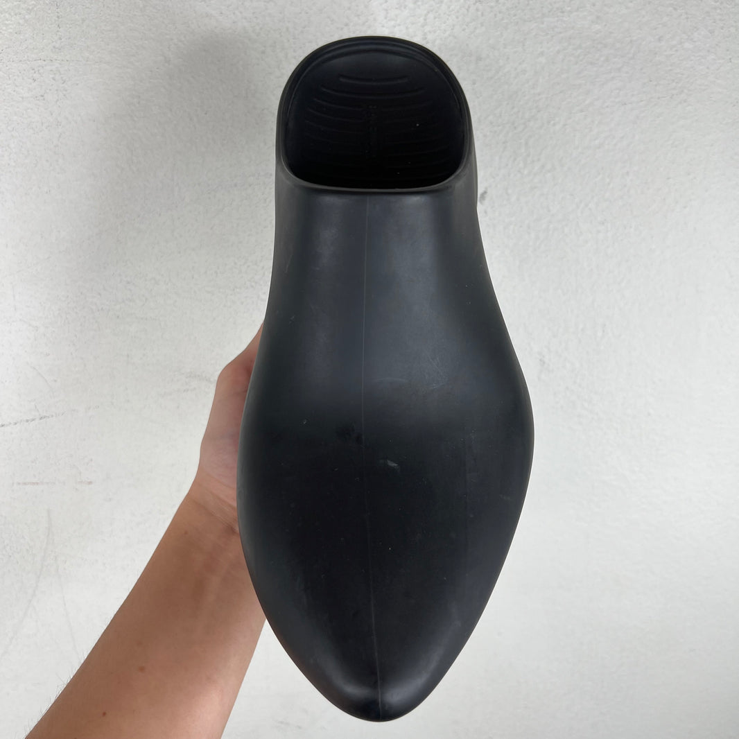 Balenciaga Black Rubber Technoclog Mules