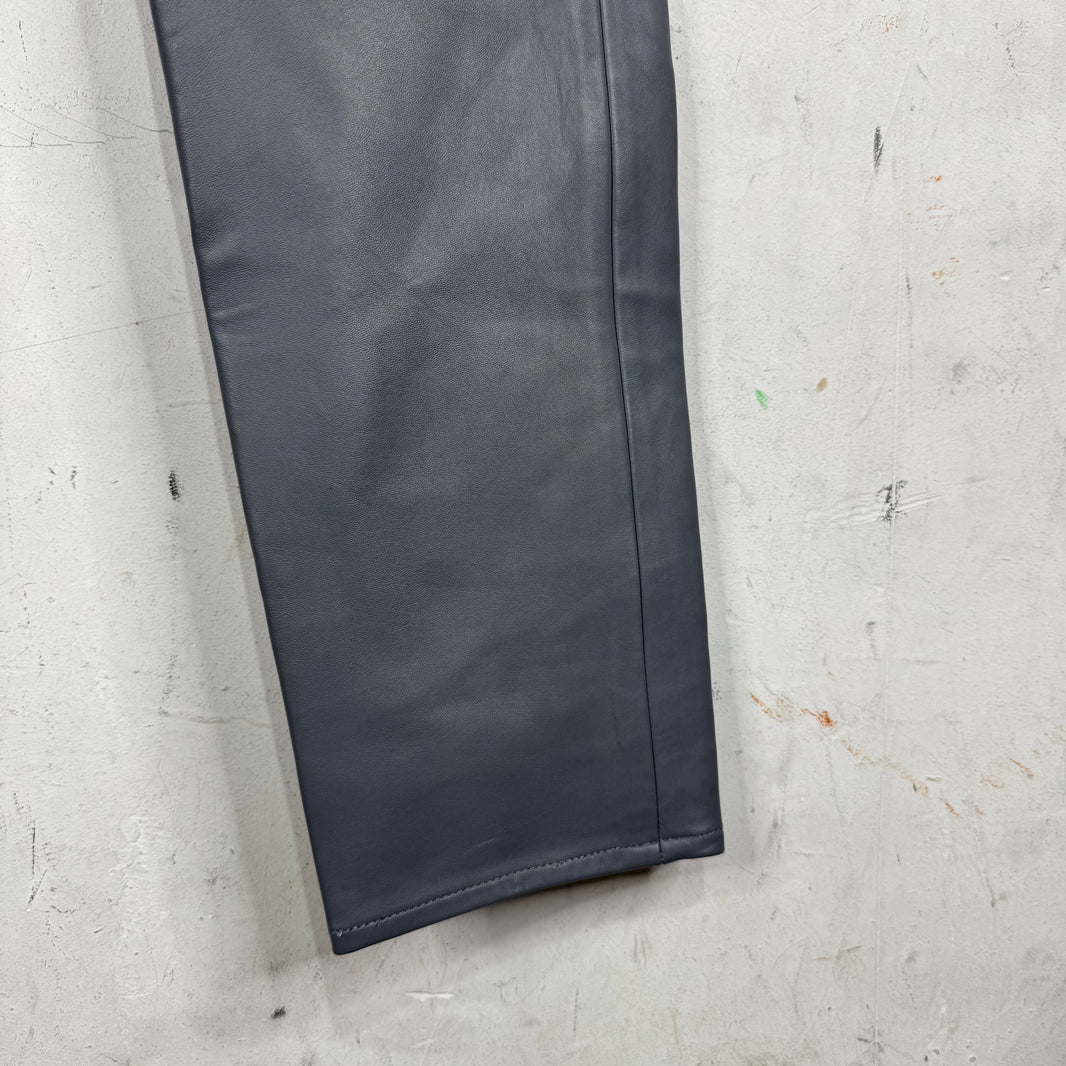 Supreme Grey Leather Pants
