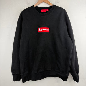 Supreme Black/Red Box Logo Crewneck