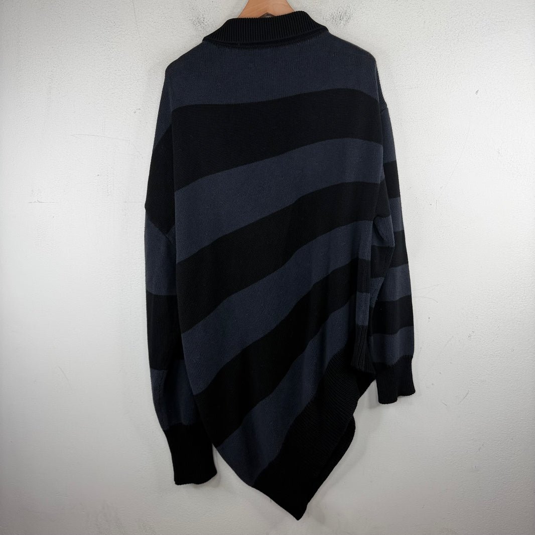 Balenciaga Knit Striped Rugby Polo