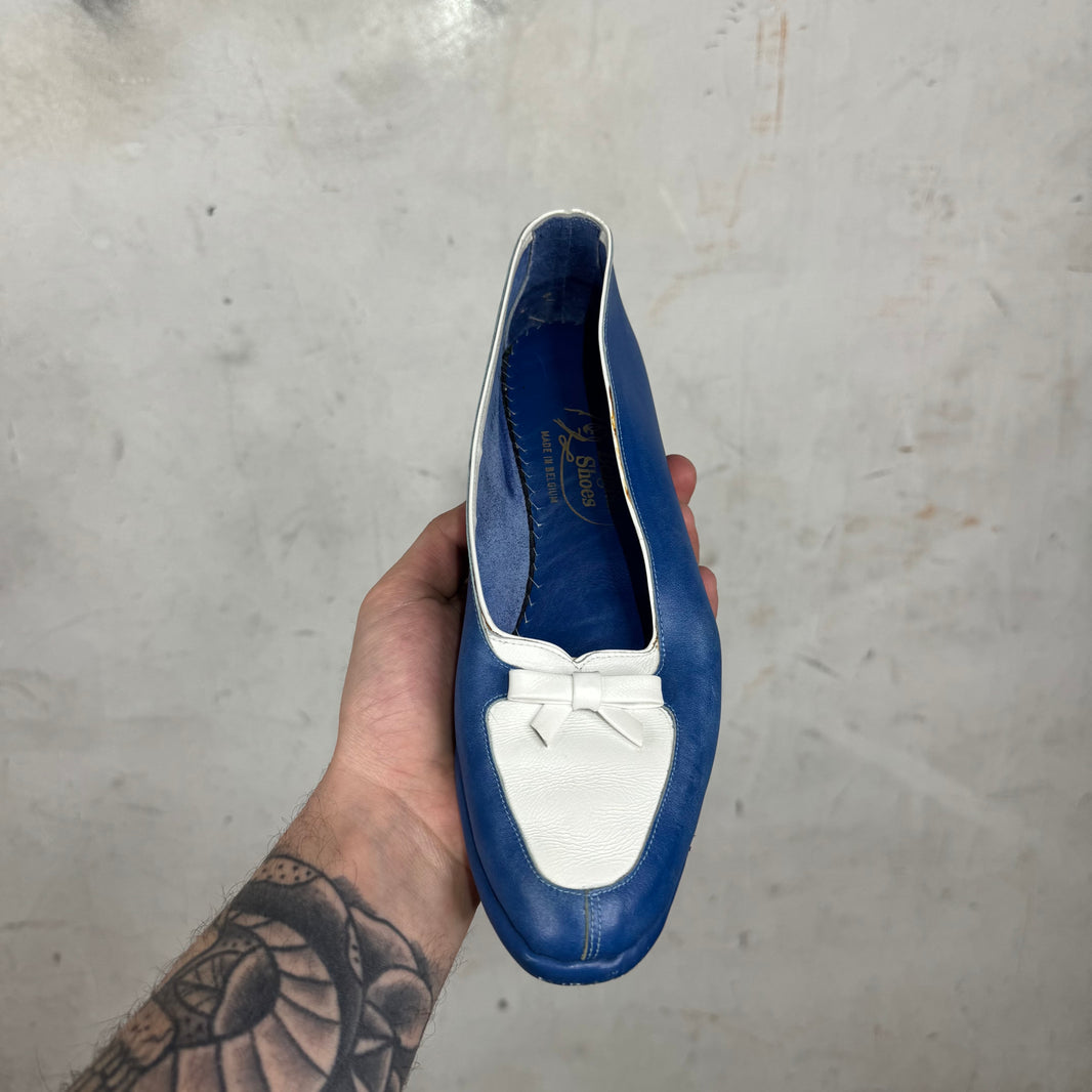 Belgian Shoes Blue/White