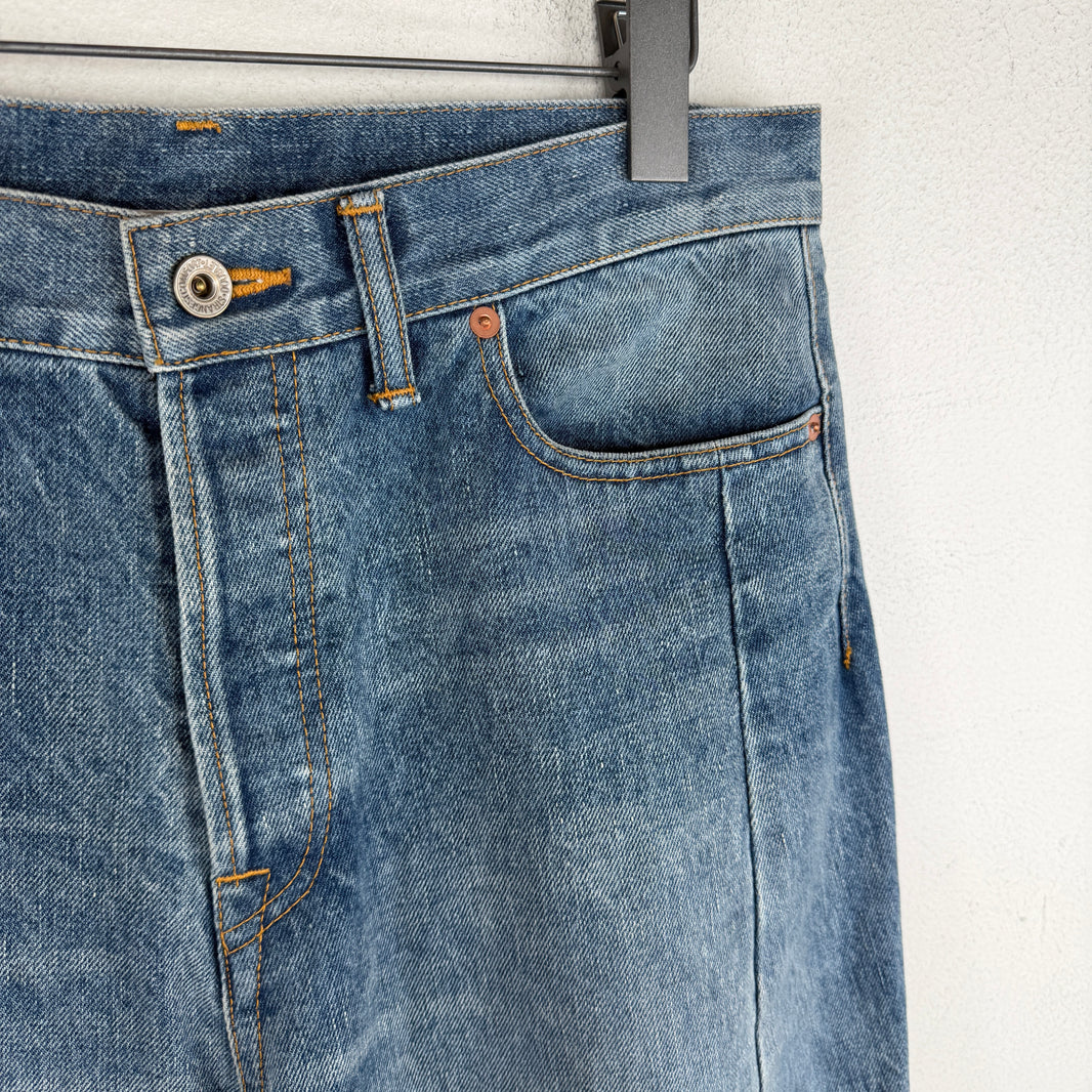 Doublet Blue Robot Leg Denim Jeans