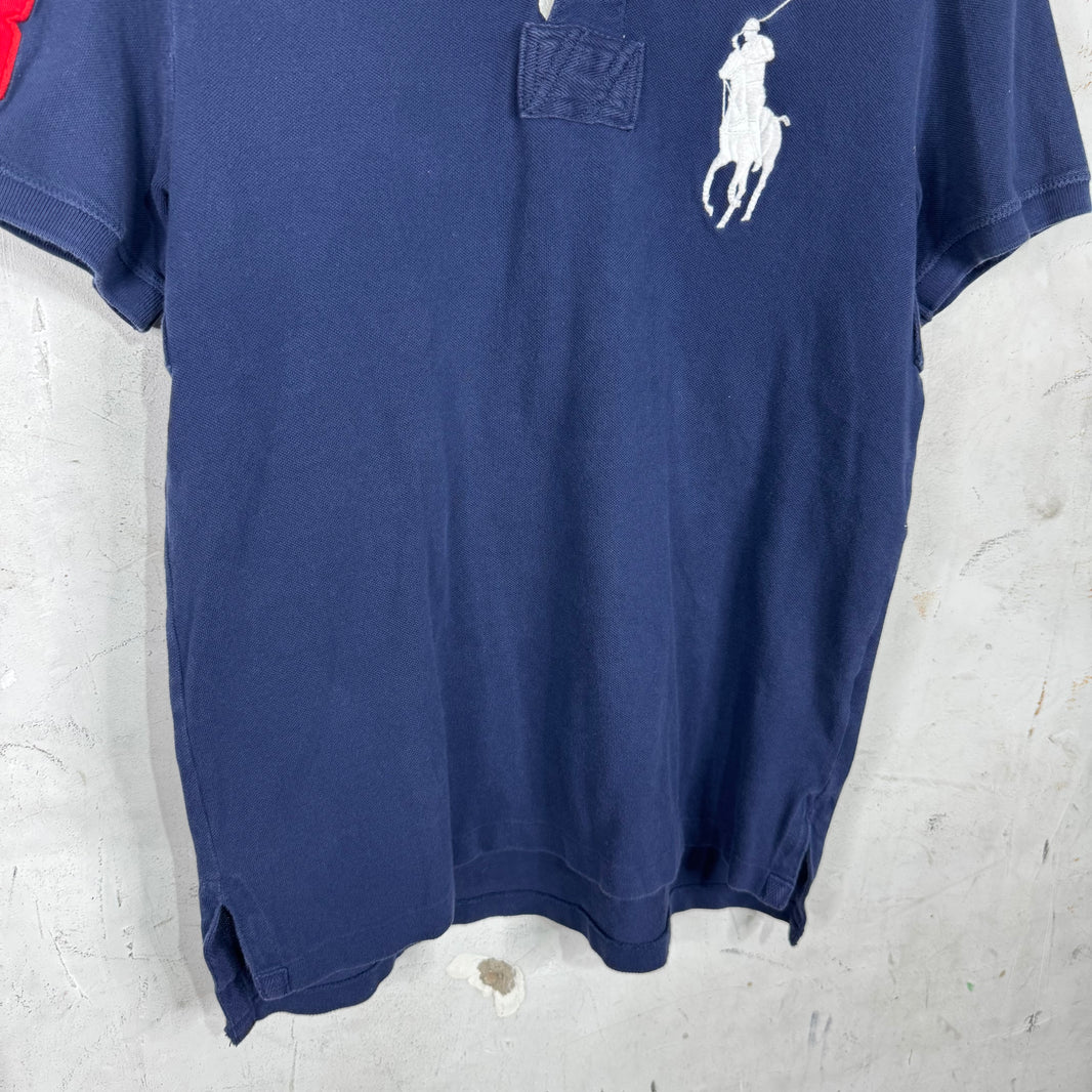Ralph Lauren Navy White #3 Big Pony Polo