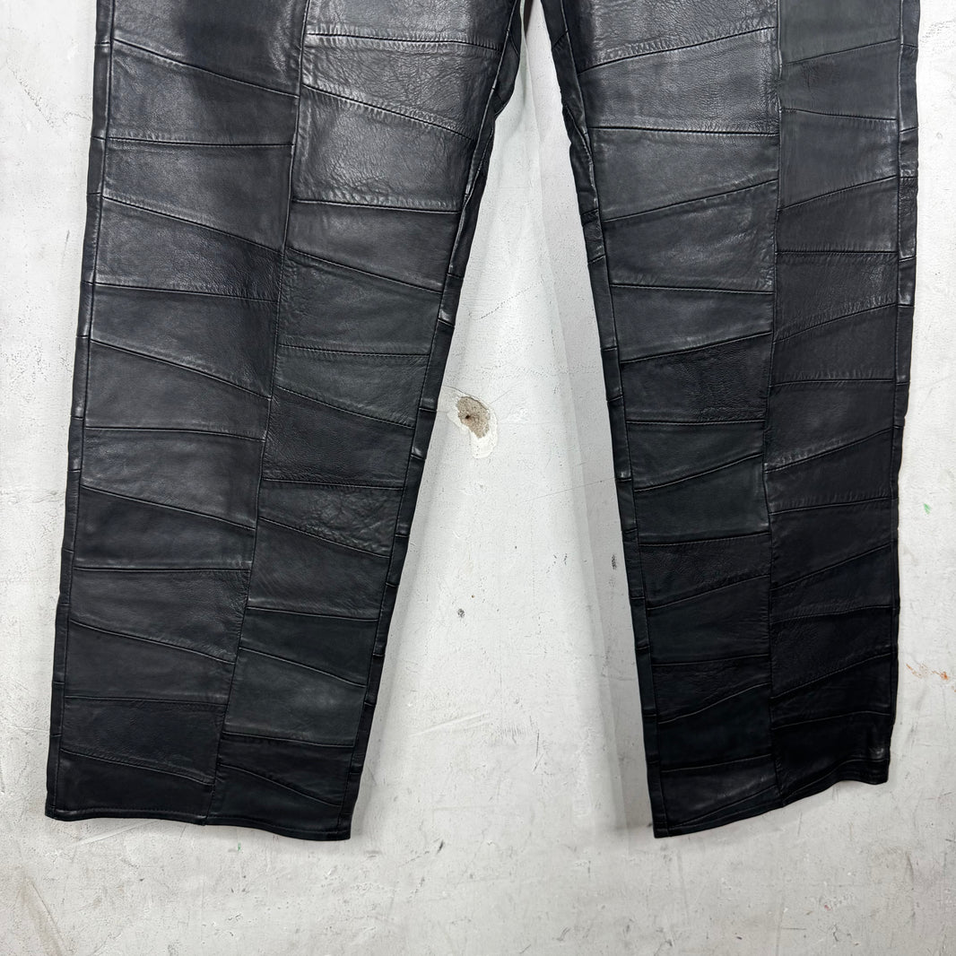 Supreme Patchwork Leather Pants